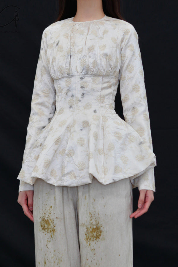 Mutedance 25 Spring/Summer Waist Print Top MD-MD25SS60-HOARY